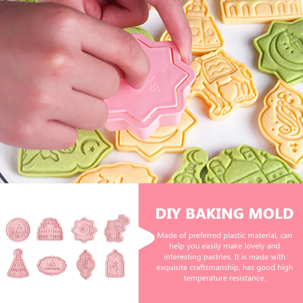 Eid Cookie Cutters Biscuits Mold Dessert Baking Muslim Mubarak Pp Mould Tool