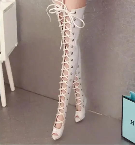 Toy shoes high quality Fish Mouth Long Tube  Sexy Boots fit for your FR2 FR6.0 Nu.face 3.0 kissmela Eugene Dolls can wear F1
