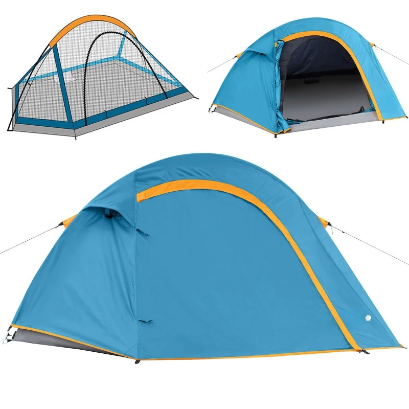 

Camping tent for 1-2 people, easy to install - portable small backpack tent, waterproof for camping