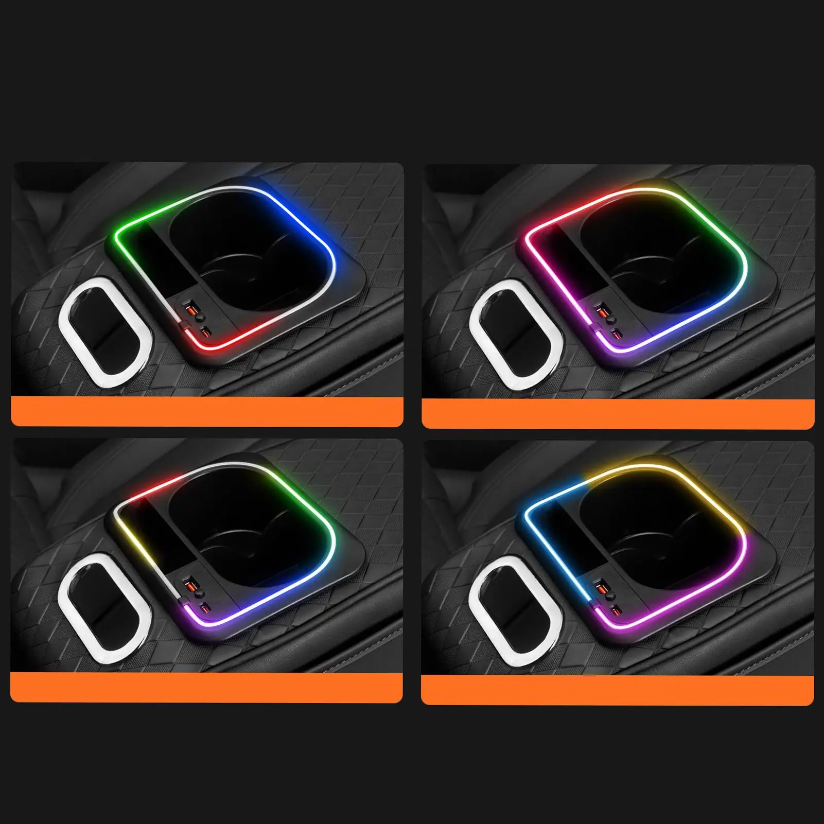 

Car Armrest Cover with Cup Holder Auto Arm Rest Heightening Pad Auto Center Console Armrest Cushion Car Amrest Pillow Cover