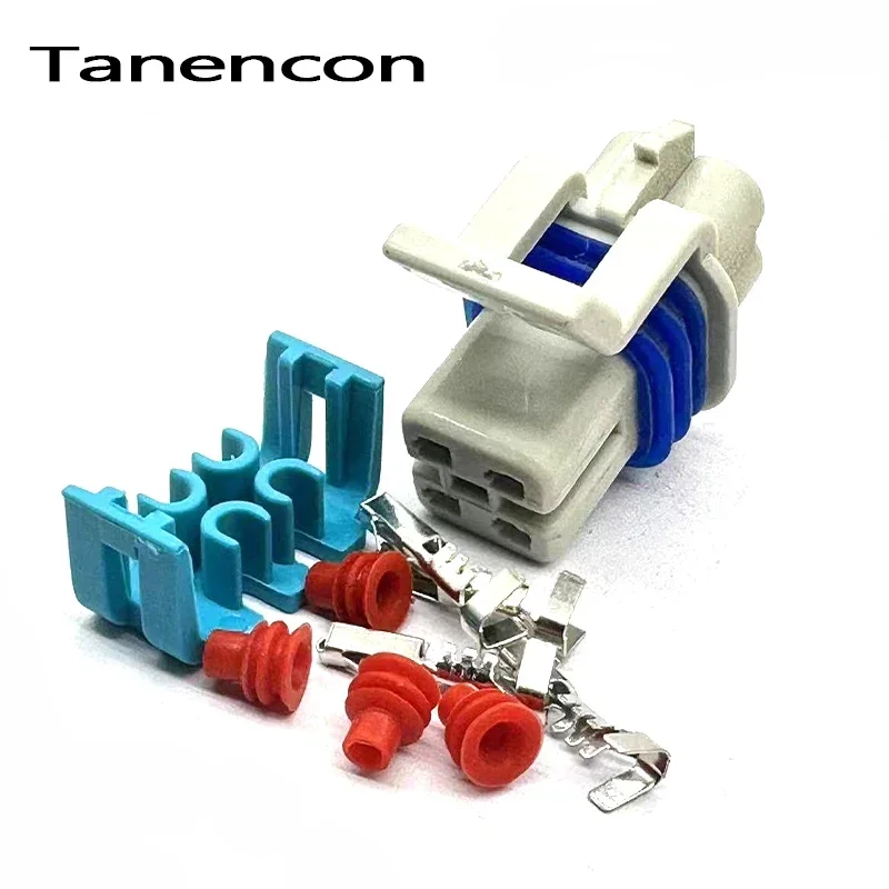 4 Pin Auto Lambda Sensor Socket Automotive Three-way Catalytic Converter Connector 15326423 12176897 for Buick Regal Lu Zun