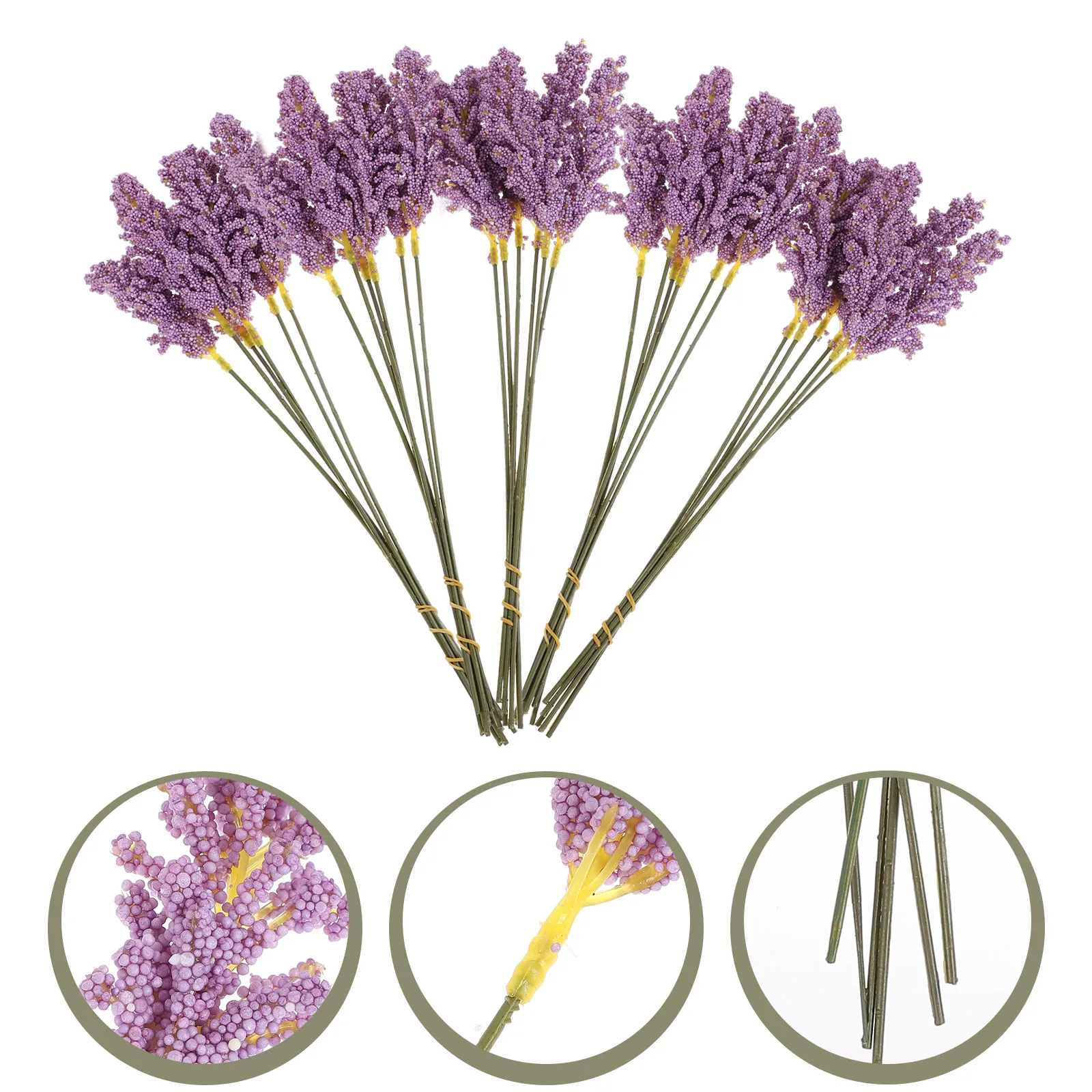 

5pcs Fresh Wheat Stalks Flower Bunch Diy Wedding Arrangements Decor Plastic Dry Grass Flower For Home Decoration Bouquet