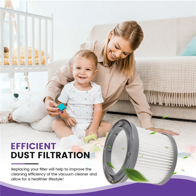 مرشحات بديلة AB43-PVF110 للمكنسة الكهربائية المحورية BDH2000PL، 4 عبوات