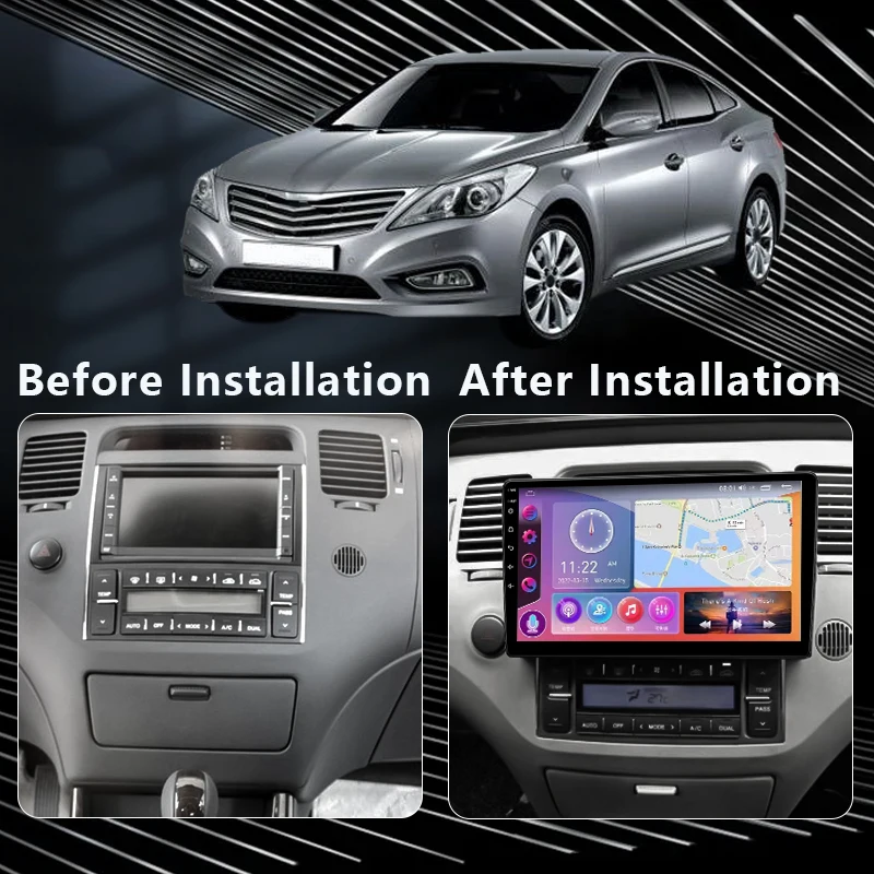 QSZN For Hyundai Azera Grandeur TG 2005-2011 Car Radio Multimedia CarPlay 4G WIFI GPS Navigation Android 13 Stereo Video Player