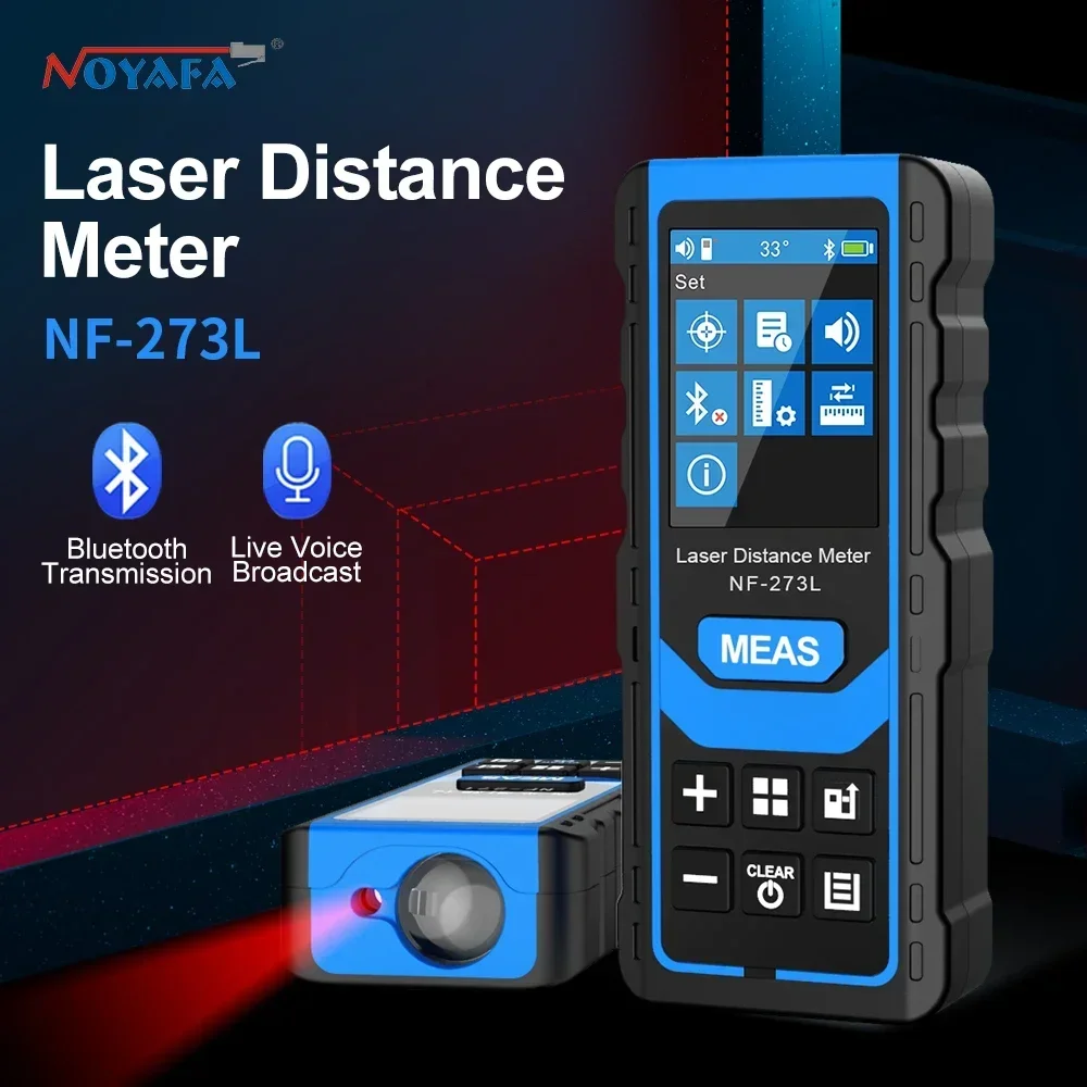 

Noyafa NF-273L Laser Distance Meter High Accuracy Laser Rangefinder Professional Laser Meter Range Finder Measuring Device Tool