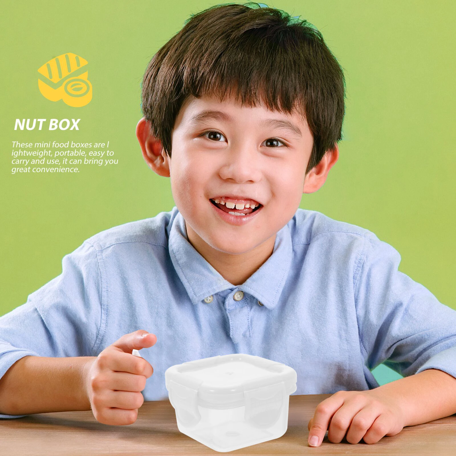 

6 Pcs Food Containers Salad Dressing PP Condiment Boxes Lids Refrigerator Crisper Child Travel Picnic Dipping Sauce Bowls