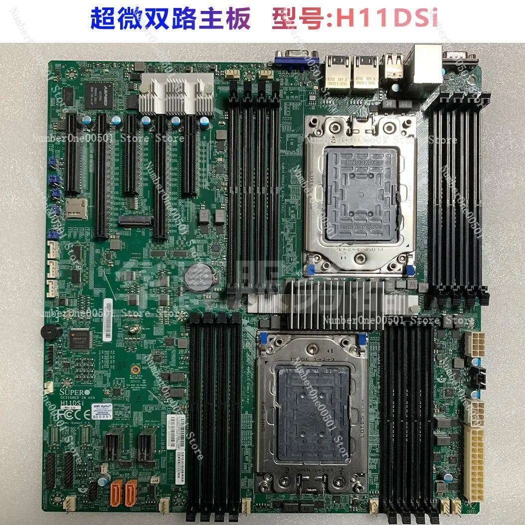 

95% New H11DSI-NT Dual Socket Motherboard for EPYC 7K62 7542 7402 7532 CPU Support Used Working