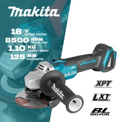 MAKITA DGA504 Angle Grinder Brushless Cordless 18V Lithium Battery 125mm Cut-Off Grinder DIY Cutting Machine For MAKITA