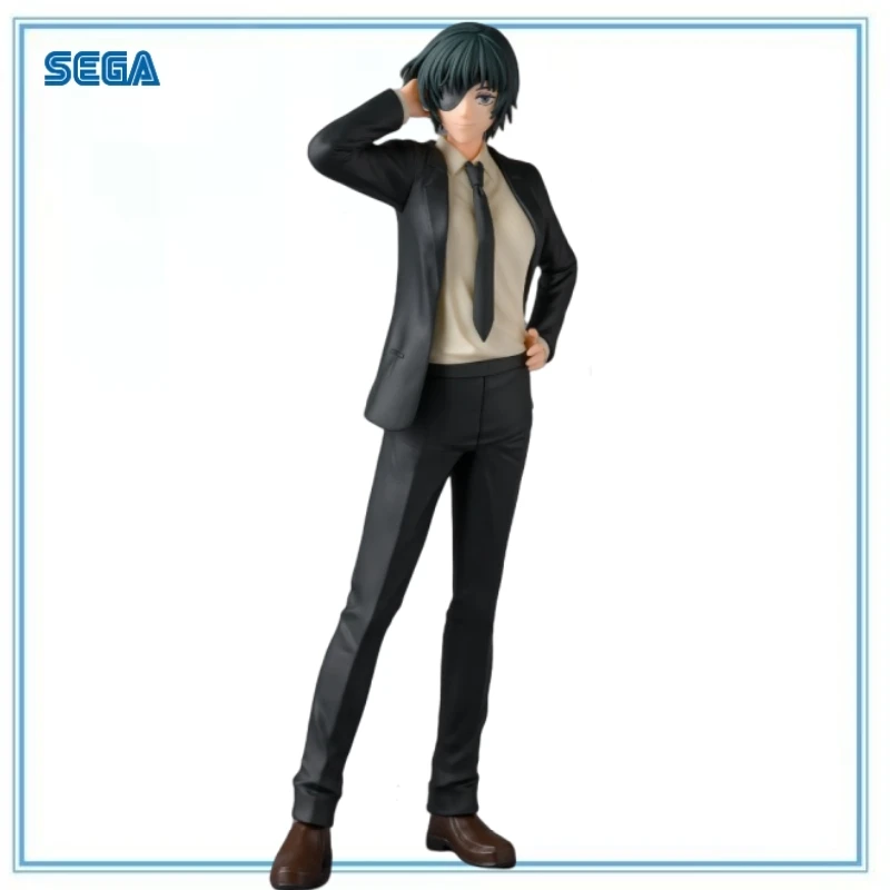 

BANDAI Stylish Anime Hero in Black Suit: Desktop Decorate Collection's Sophisticated Figure with Green Hair and Brown Shoes