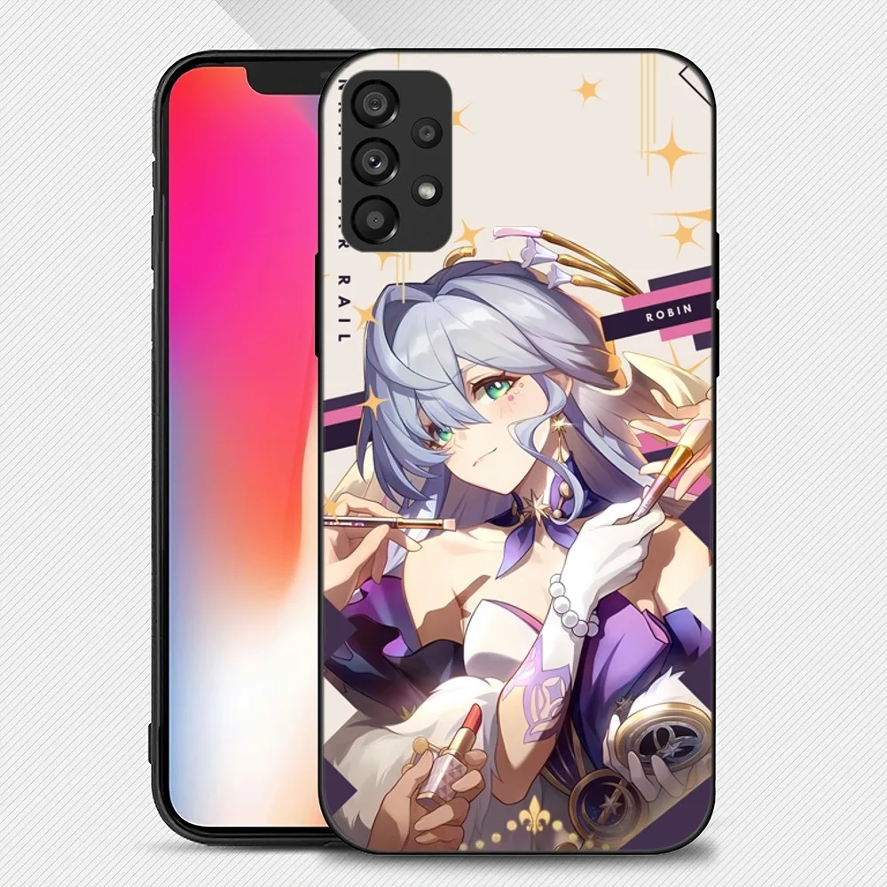 Honkai Star Rail Robin Phone Case For Samsung Galaxy S22 S23 Ultra S21 S20 FE Plus Note 20 Soft Cover