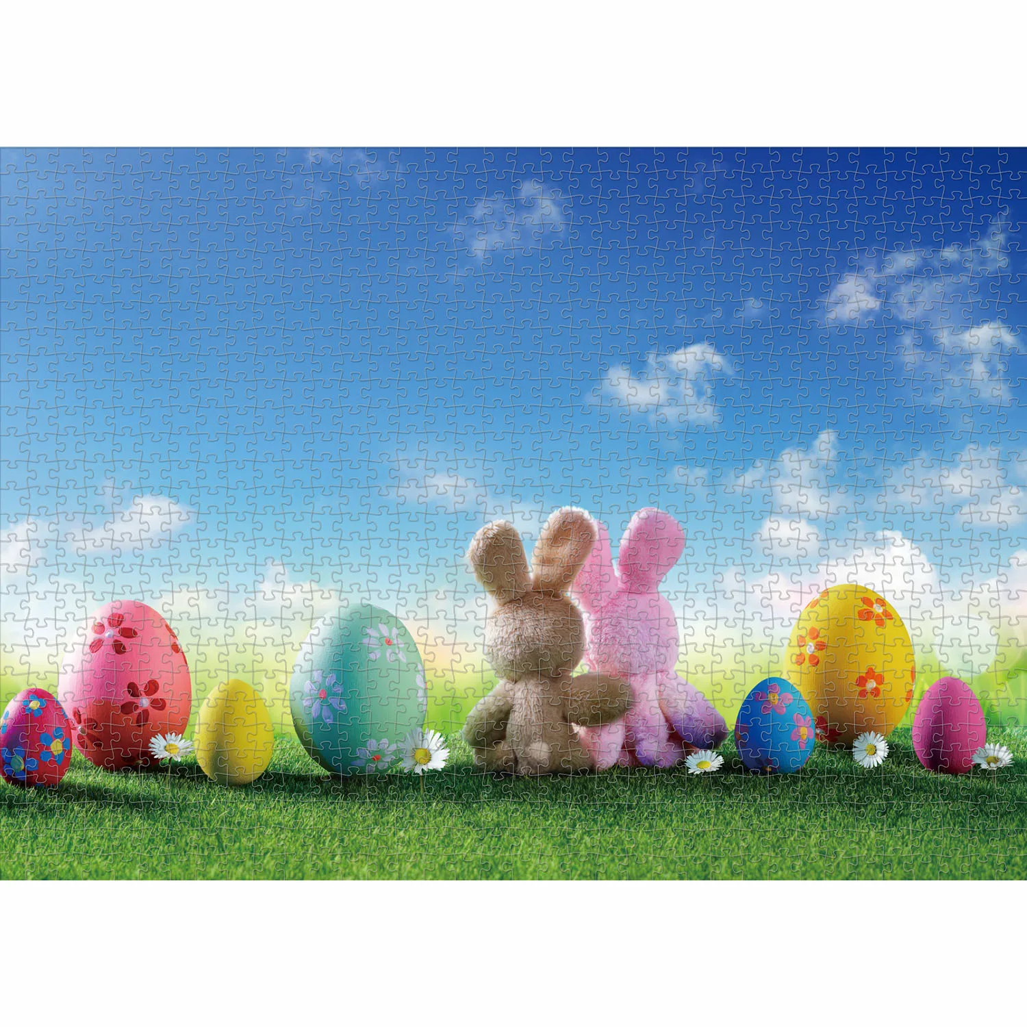 1000-teiliges Frohe Osterei-Puzzle, Heimdekoration, Erwachsene, Puzzlespiele, Familienspaß, Bodenpuzzles, Lernspielzeug für Kinder