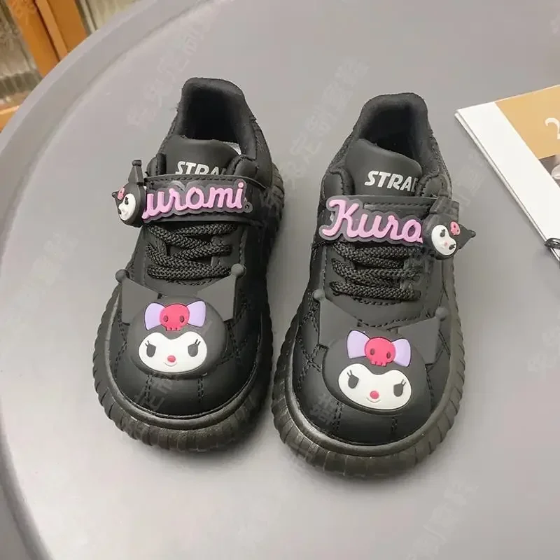 Spring Autumn Kuromi Anime Kawaii Sanrio Soft Y2k Board Shoes Cute Cartoon Fashion Running Sneakers Lovely Gifts for Kids