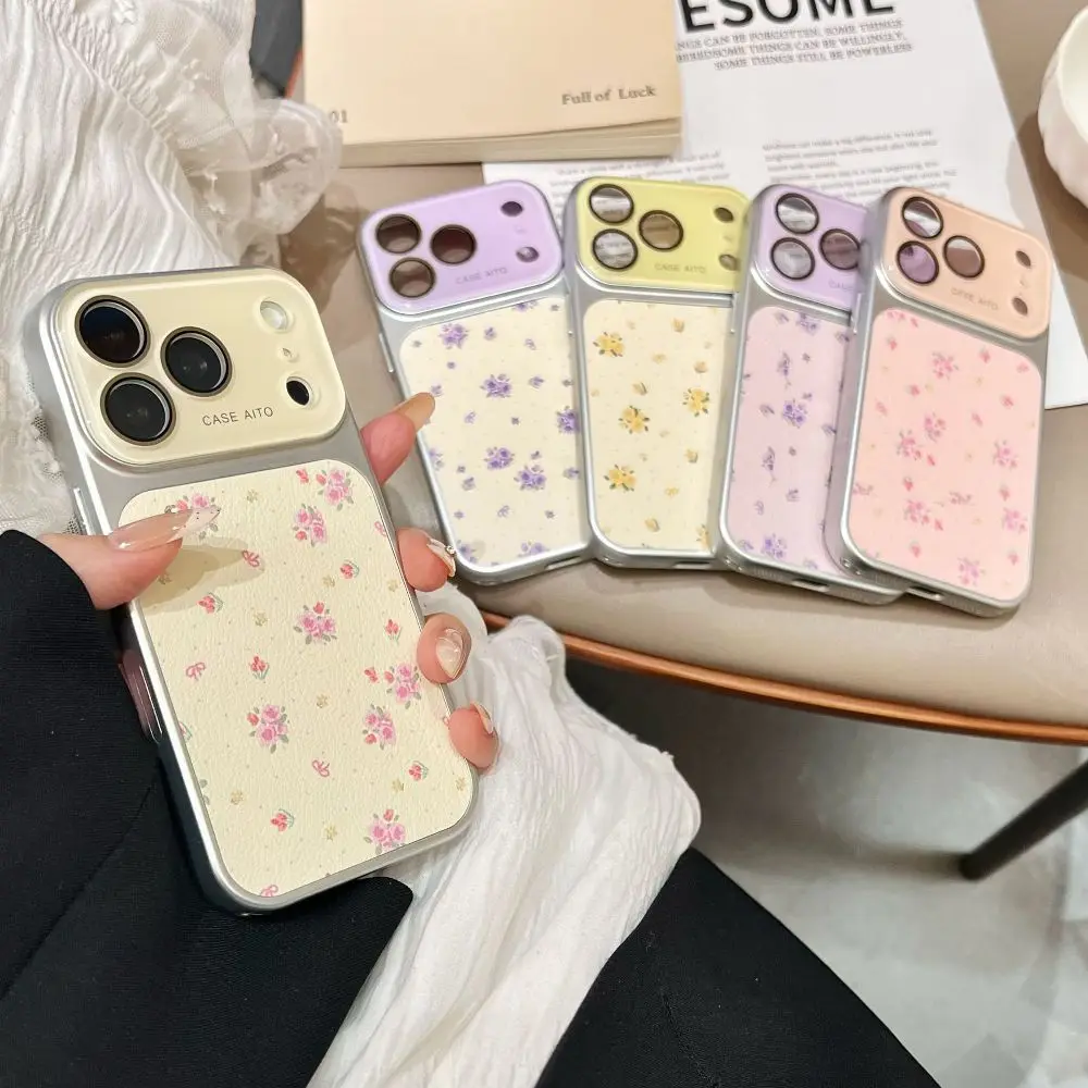 

Fashion Colorful Flowers Simple Phone Cover for iPhone 17 16 15 14 Pro Max with Protective Cover