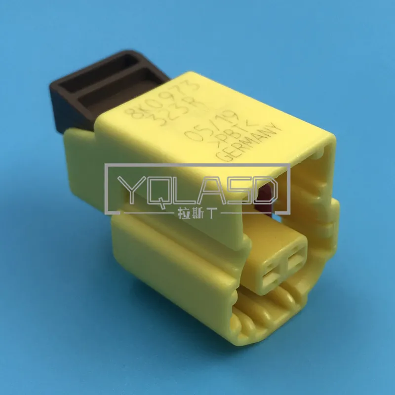 1 Set 2 Way 1.2 Series Automobile Starter Electric Socket Waterproof Plug Yellow Connector For VW Audi 8K0973323R