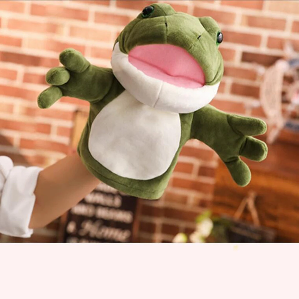 Hai Frosch Krokodil Plüsch Handpuppe Stofftier