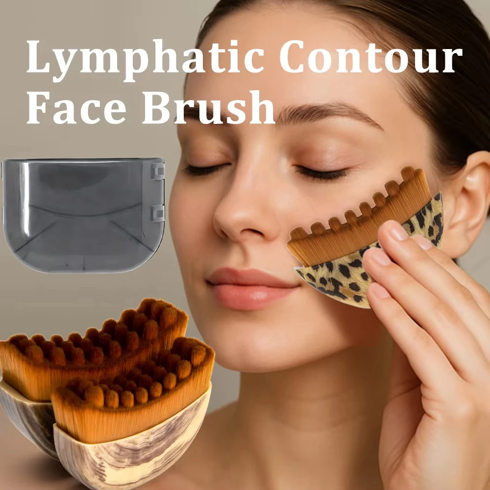 Lymphatische Kontur-Gesichtsbürste zur Lymphdrainage, Reduzierung von Schwellungen, Linderung von Müdigkeit, Gesichtsmassagegerät, Kinn- und Hautformungswerkzeug – Detail 1