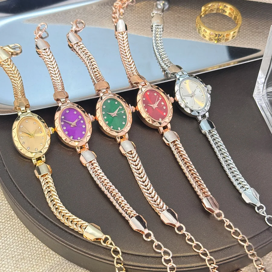 

Новые овальные ретро женские часы-браслет с маленьким циферблатом, регулируемая застежка-лобстер, ювелирные изделия, женские кварцевые часы, роскошные наручные часы, подарки