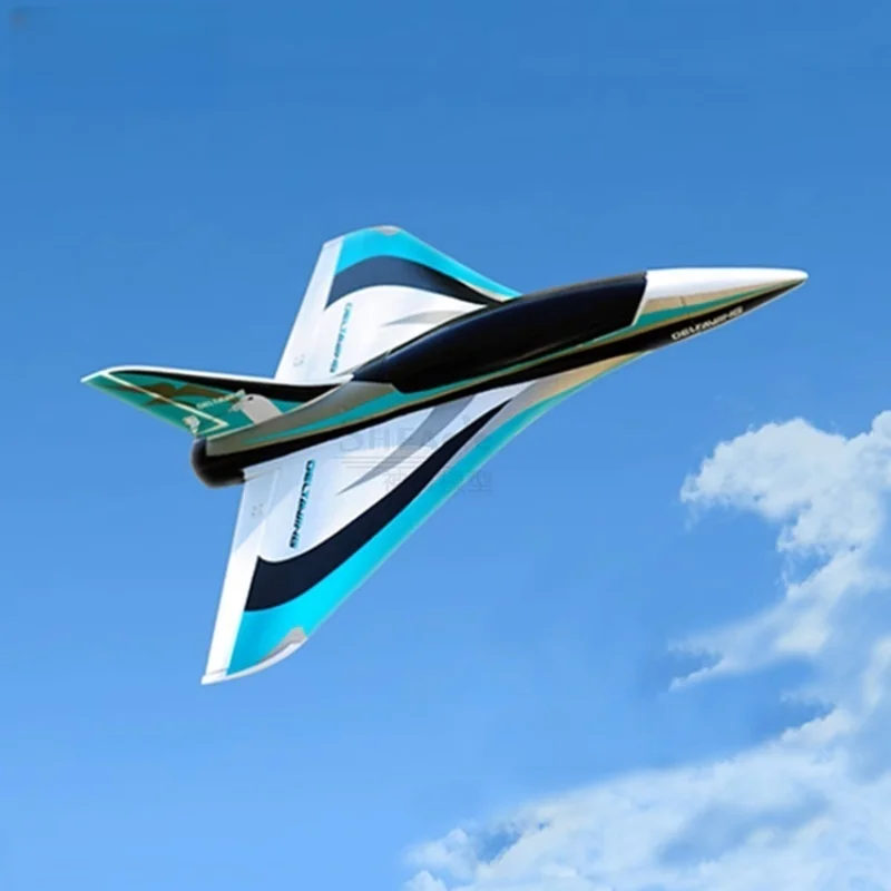 High-Speed Electric Fixed-Wing RC Airplane Black Bird 50mm Inlet High-Performance Triangular Wing Remote Control Model Aircraft
