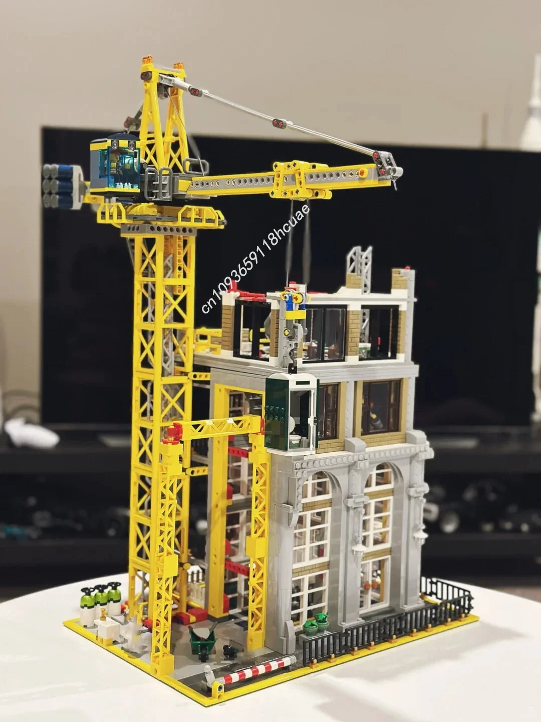 Image of 3374-teiliges Modulares Baustellen-Straßenansicht-Modell Moc Baustein-Set 910008 Kreatives Montage-Lernspielzeug Geschenk