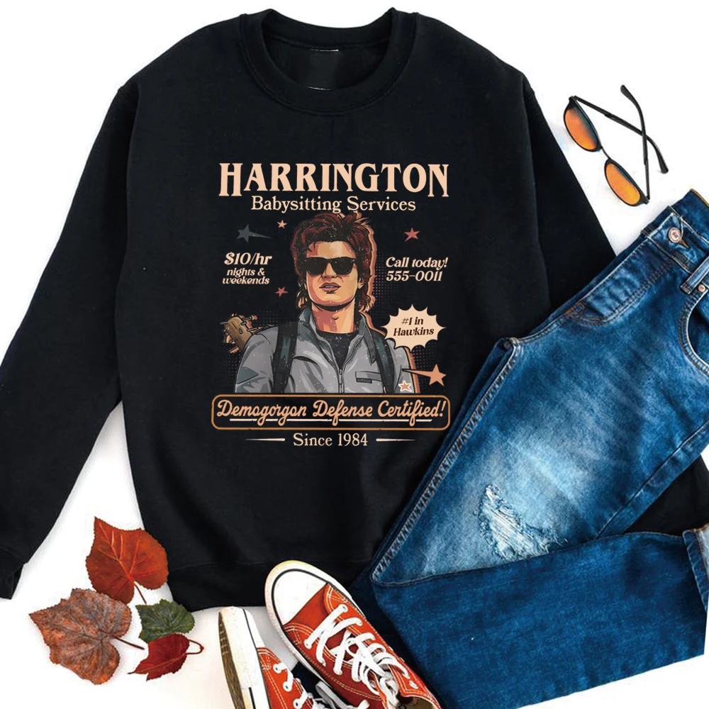 Babá harrington moletom mãe do ano camisa retro st5 pulôver engraçado filme camisola unisex mangas compridas camisolas