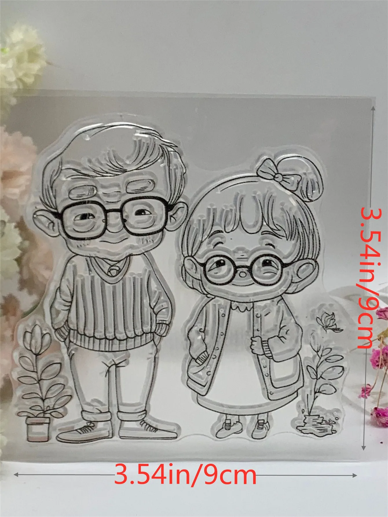 CustomHappy Woman Transparent Silicone Rubber Stamp and Die Sheet Cling Scrapbooking DIY Cute Pattern Photo Album