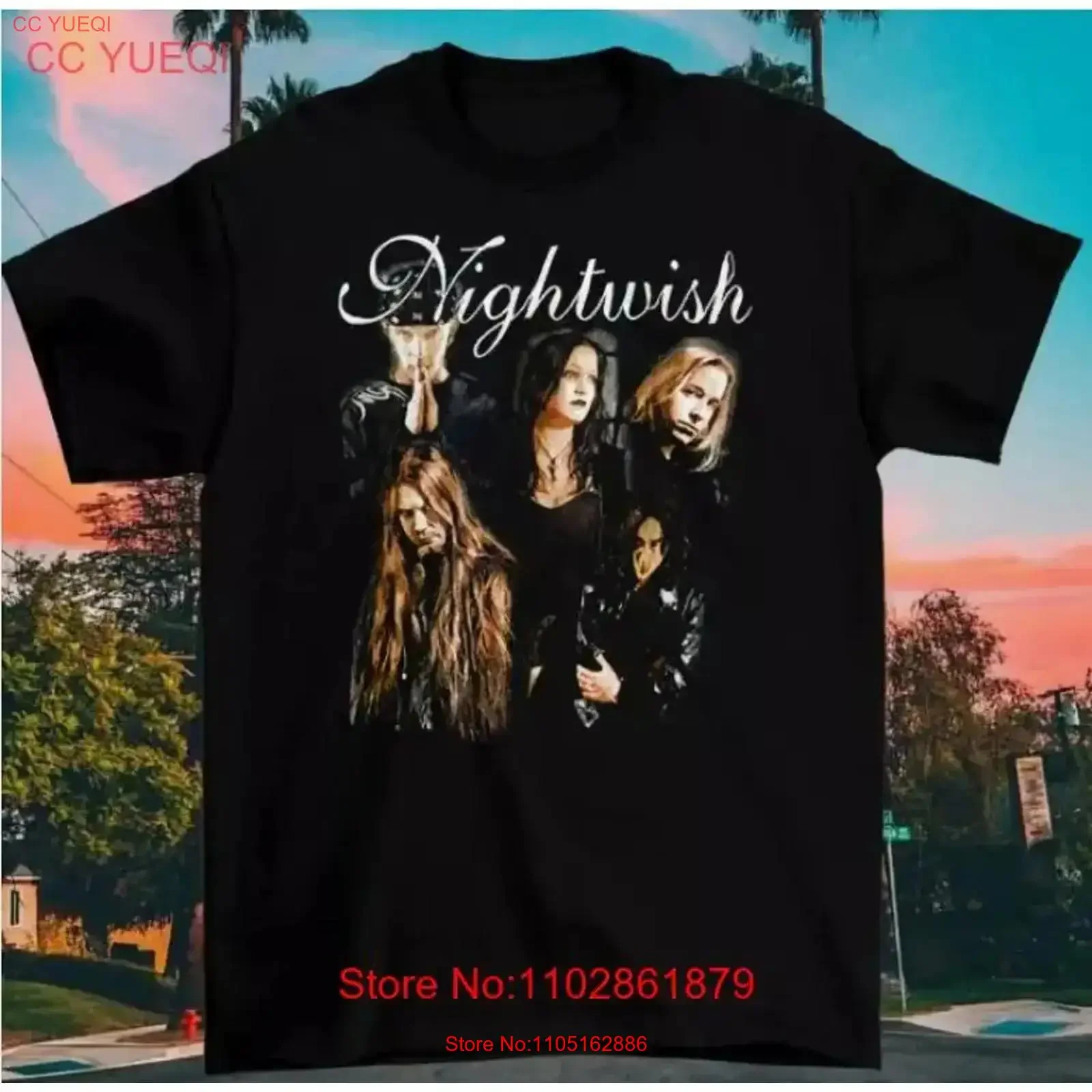 

Nightwish T Shirt BEST CHOISE Cotton Black vintage Washed Breathable Comfortable Versatile Slightly Stylish graphic Unisex