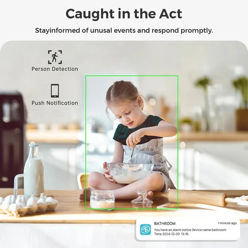 Imagen 2 del producto La mini cámara inalámbrica WIFI de la cámara 4K HD admite el zoom 5X, detección de movimiento, visualización remota, 120 °   Cámara DIY de niñera de transmisión en vivo