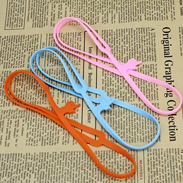 

3 Pcs Elasticity Silicone Finger Bookmark Man Marker Flexible Pointing Bookmarks