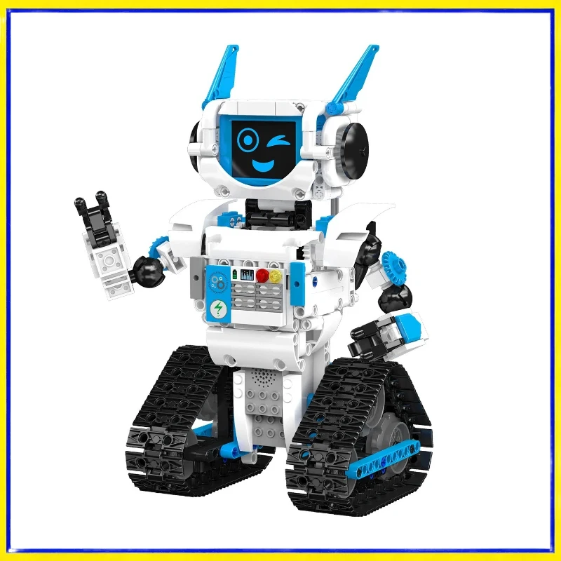 Mould King Robô RC Inteligente com IA, Modelo de Montagem de Blocos, Brinquedo Interativo Controlado por Voz para Meninos, Presente de Aniversário com Diálogo