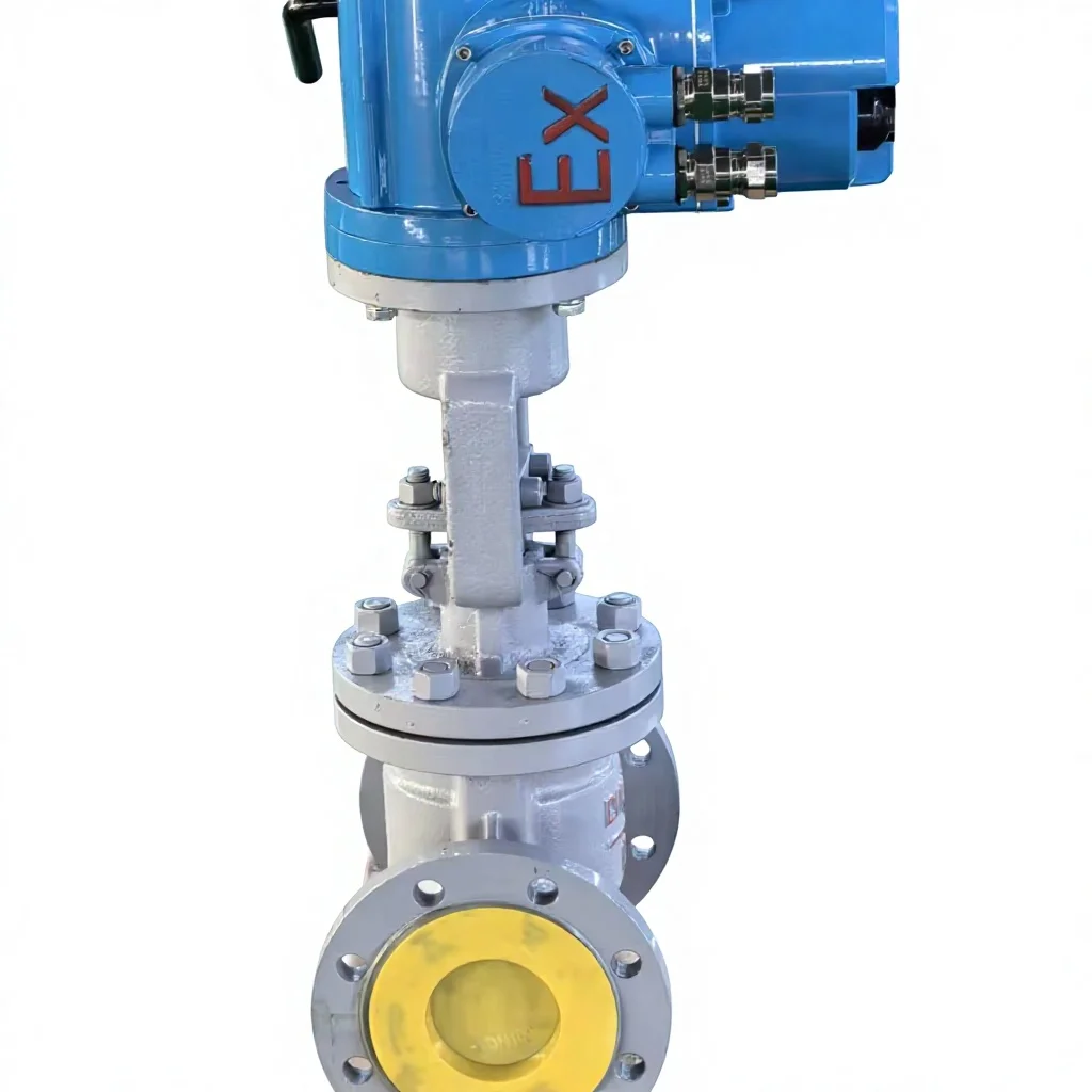 Electric Globe Stop Valve DN100 Intelligence Explosion-proof 220V 380V 4-20mA Water High Temperature OEM