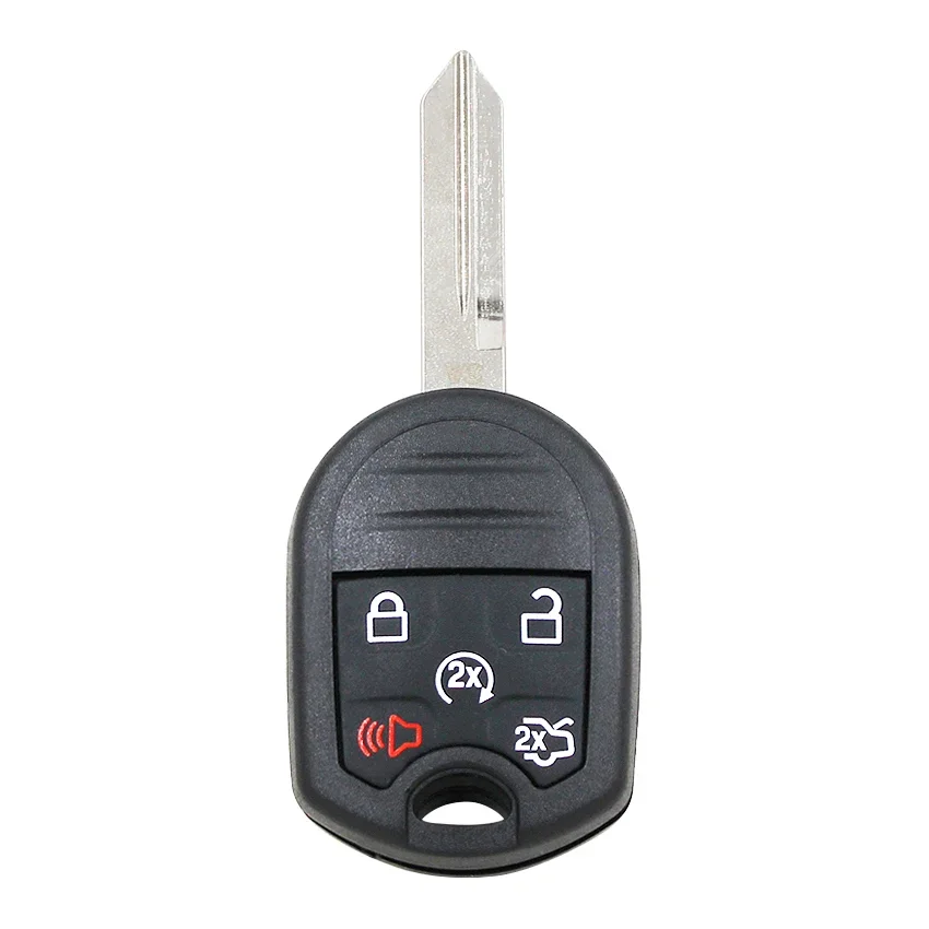 5 Button Remote Key Fob for Ford Expedition Explorer Taurus Flex 315/433MHz with 4D63 80bit Chip FCC: CWTWB1U793