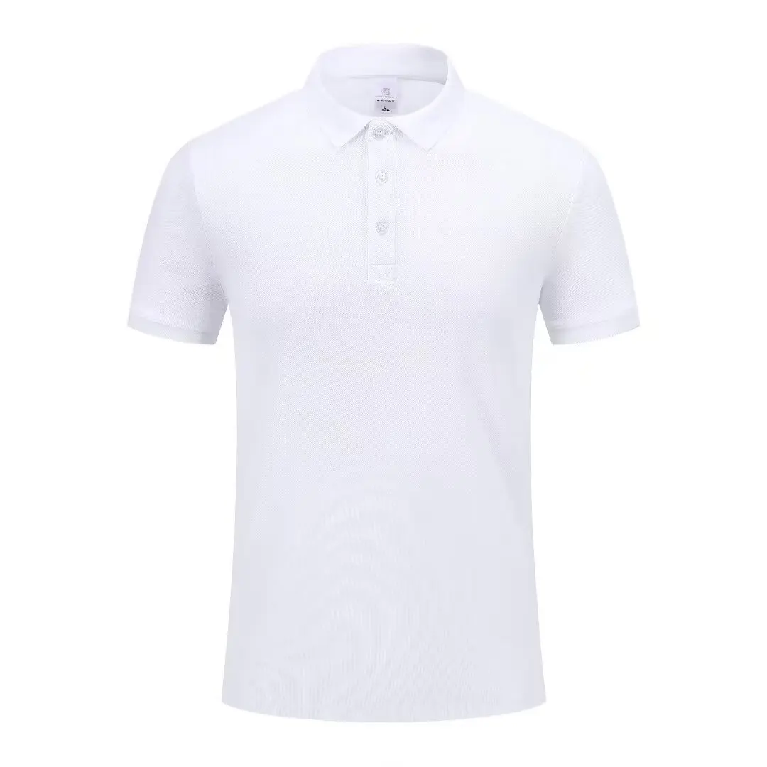 

2025 Summer Men's Short Sleeved Polo Shirt Casual Lapel Seamless Elastic T-shirt Elastic Imitation Cotton Solid Color