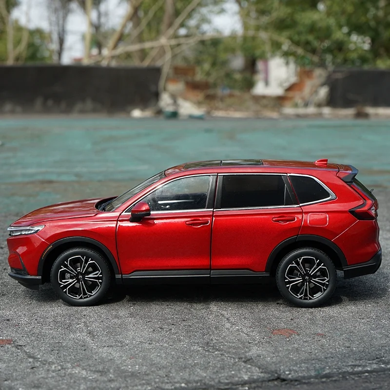 1/18 Diecast New Honda CRV 2023 SUV Luxury Version Alloy Car Model Vehicle Boys Gifts Toys Collection