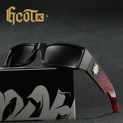 GCOTX Trendy Motorcycle Bandit Style Sunglasses Hip Hop Fashion Polarized Sun Glasses Men Outdoor Party Shield Goggles Women