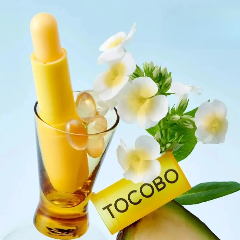 Coreano TOCOBO Batom Vitamina Bálsamo Labial Cereja Vermelho Laranja Hidratante Reduzindo Linhas Finas Veludo Batom Shimmer Lip Care