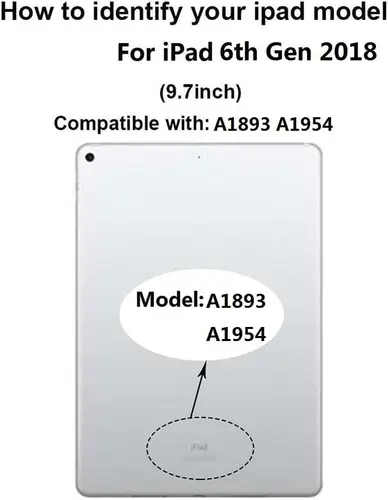 Imagen 2 del producto Para iPad 9,7 2018 para iPad 6 6th Gen A1954 A1893 LCD pantalla táctil exterior digitalizador pantalla frontal de cristal reemplazo del Panel táctil