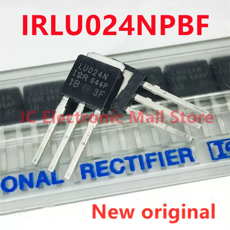 10PCS New Original IRLU024NPBF LU024N  TO-251(IPAK) 55V 17A 45W MOSFET transistor