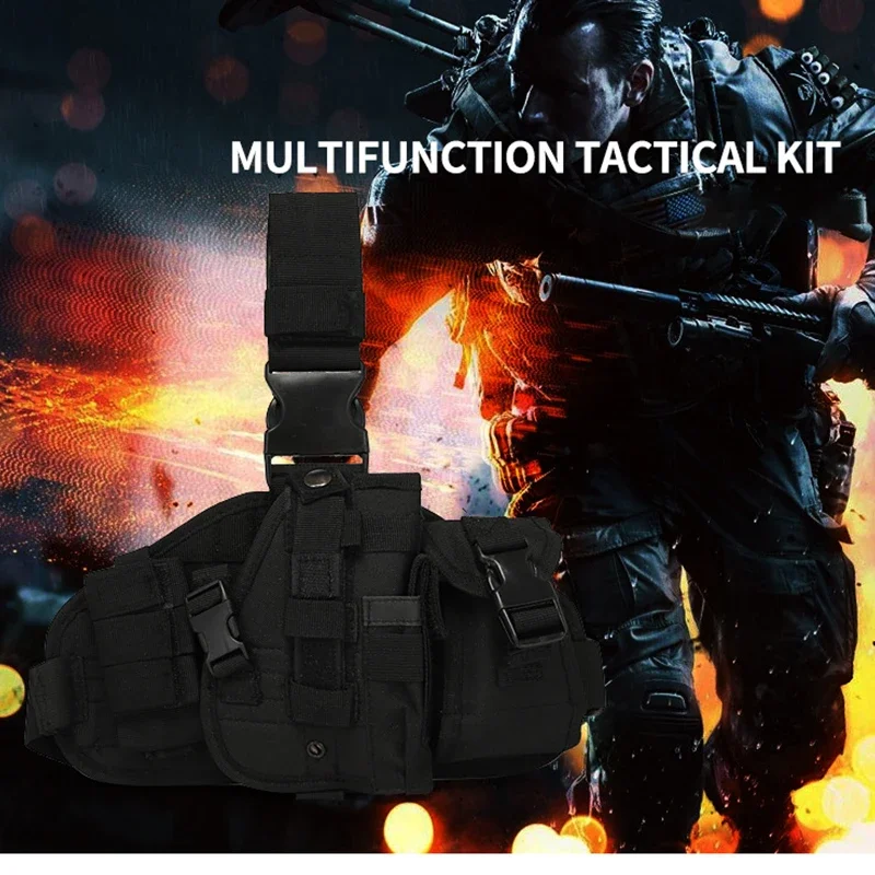 Coldre tático militar para arma, bolsa camuflada do exército, equipamento de caça ao ar livre, equipamento de caça