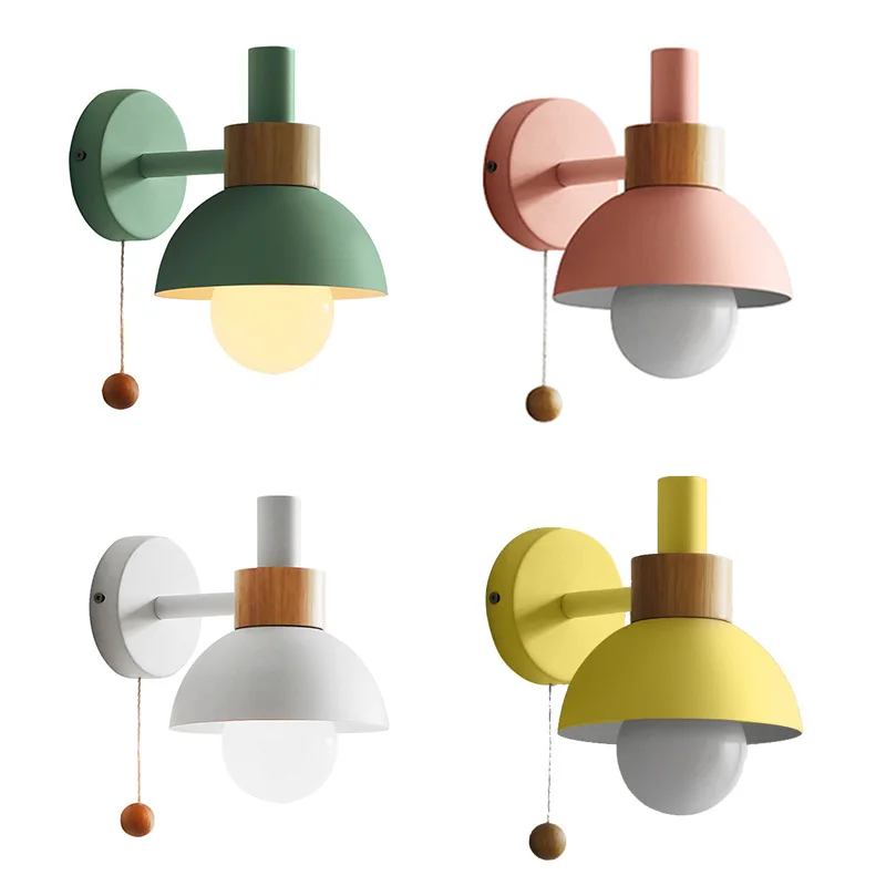 

1 PCS Living Room Porch Aisle Lamp Nordic Minimalist Modern Bedroom Bedside Lamp (White)