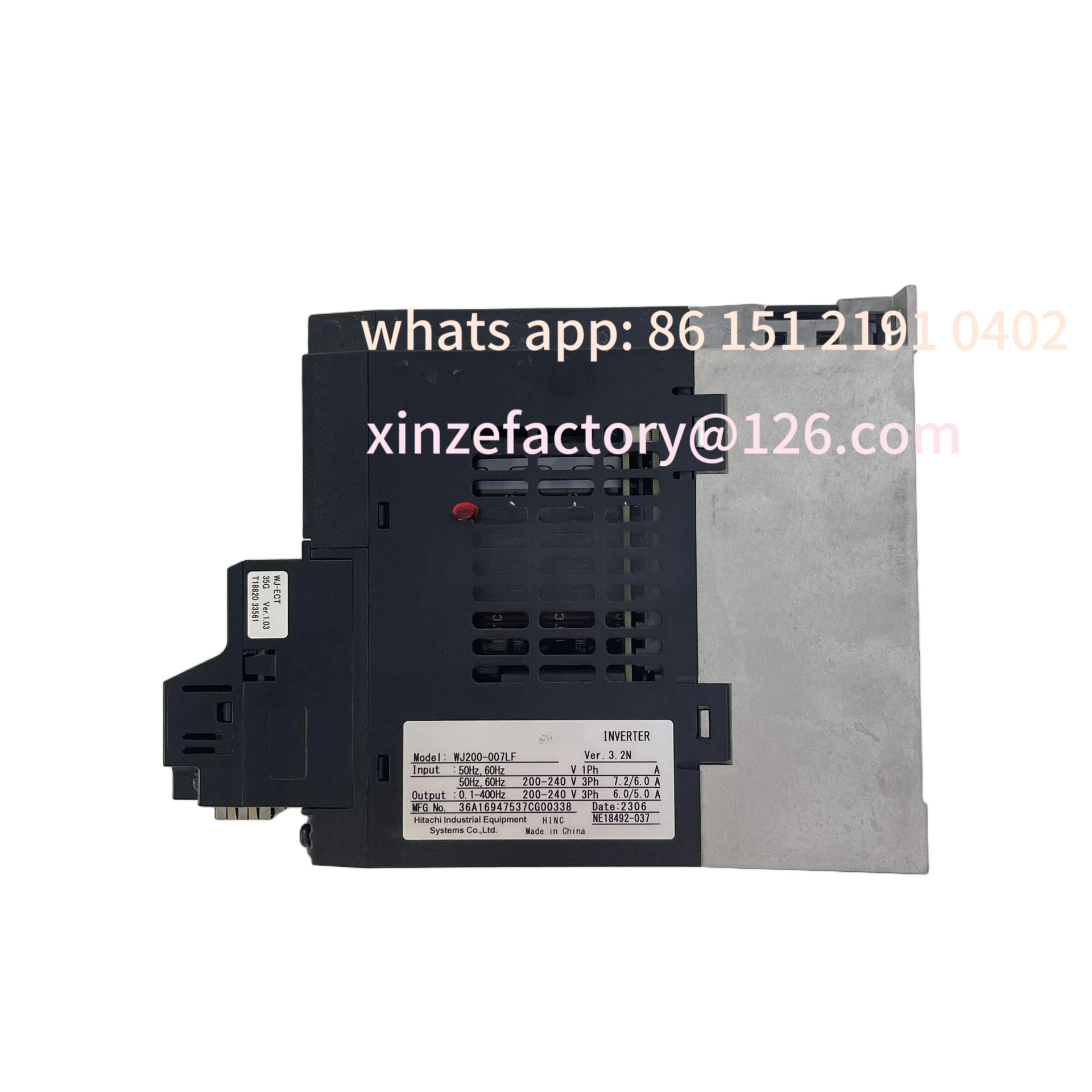 Customizable Injection Molding Machine Adjustment Table Inverter Ethercat Communication HITACHI WJ200-007LF
