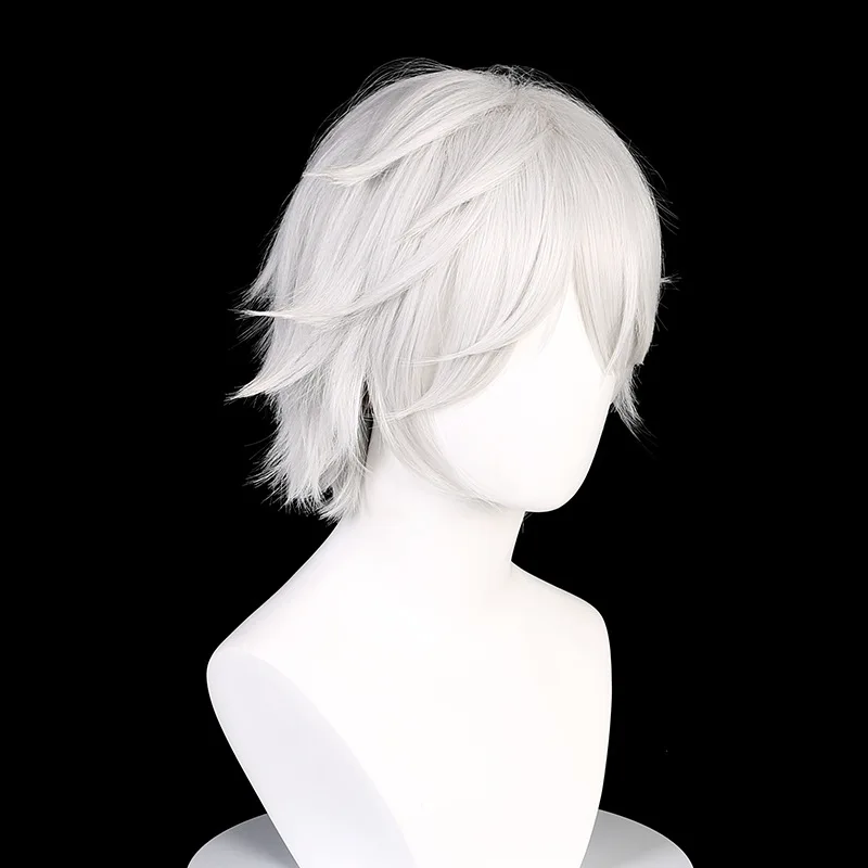 Helljoy Mandarin Oriole Pill Cosplay-Perücke, kurzes, geschichtetes, federndes Haar mit simulierter Kopfhaut