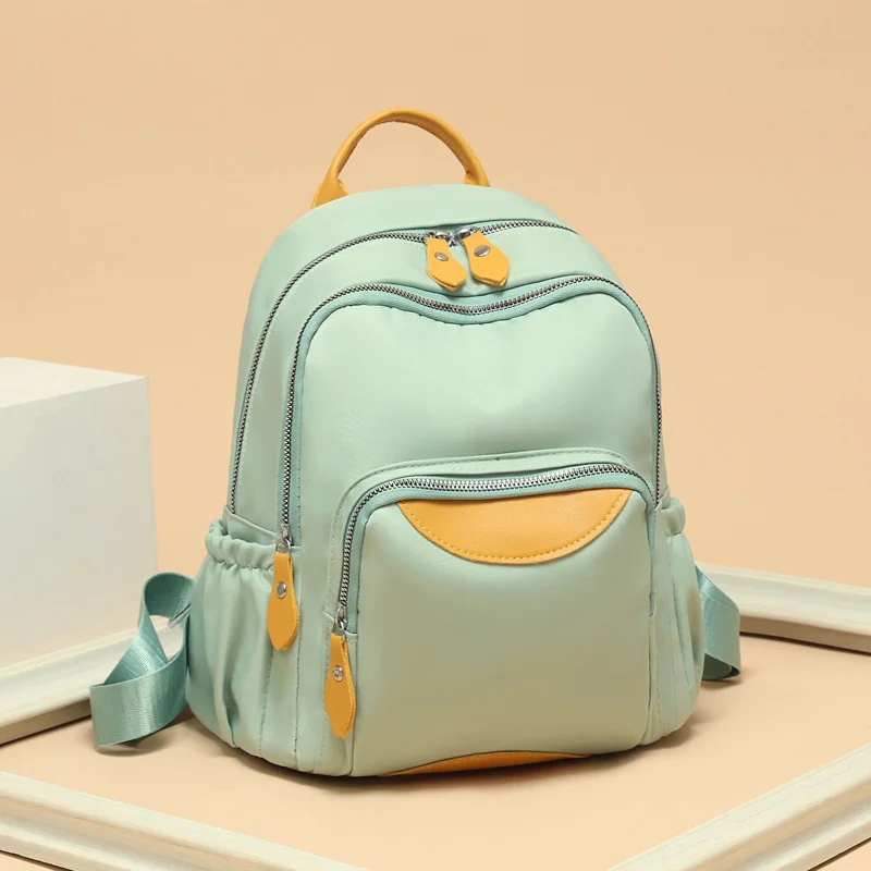 Oxford cloth backpack women 2022 fashion versatile new casual backpack Street trend double contrast women's bag