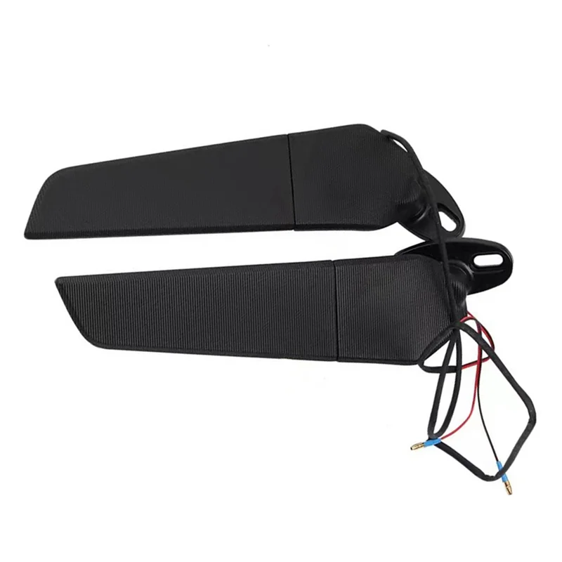 

ABQB-Motorcycle Rearview Mirror With Light Mirror Parts Adjustable Spoiler Reverse Mirror Modified