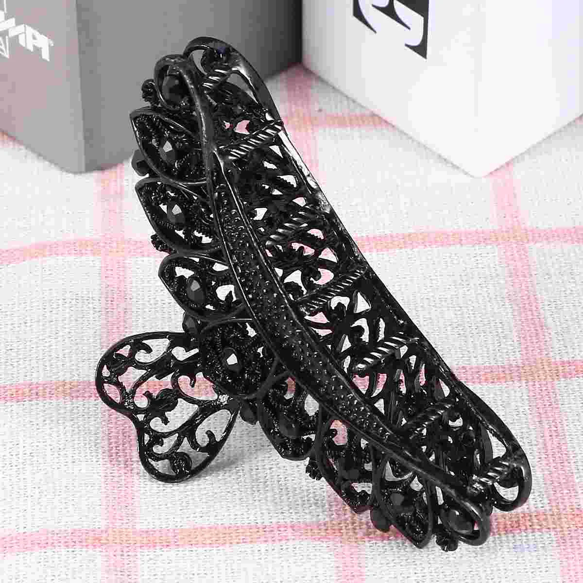Large Size Jaw Clip Vintage Hairpin Woman Headwear Braiders Retro Hairstyle Decoration Beauty Accessory Shower Outdoor