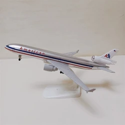 20cm Alloy Metal Air USA Airlines American AA MD MD-11 Airway Diecast Airplane Model Plane Model Aircraft Wheels Landing Gears