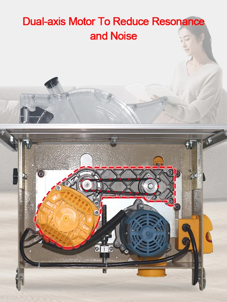 Chenba New Dust-free Cutting Saw Multi-function Precision Table Saw Woodworking Liftable Integrated Electric Saw