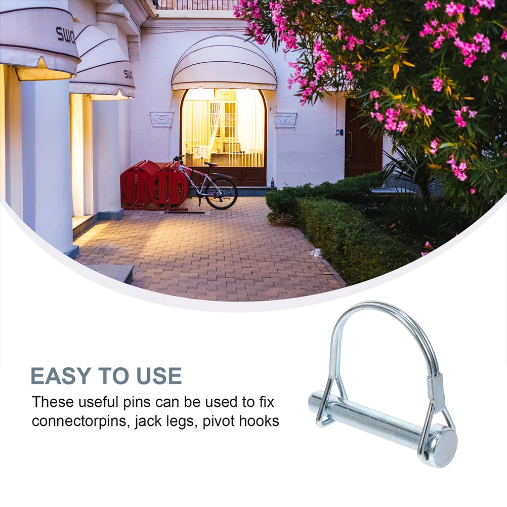 

Arch Pin for Lawn Tractors 12 Pcs Carbon Steel Trailer Coupler Safety Lock Pin Square Shaft Quick Release Farm Positioning Pin