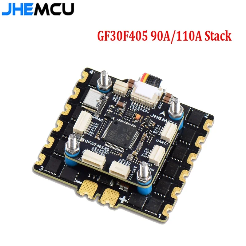 UniFlyOverShoot JHEMCU GF30F405 Flight Controller ICM42688P With 90A/ 110A ESC 3-8S Lipo For RC FPV Long Range Drone