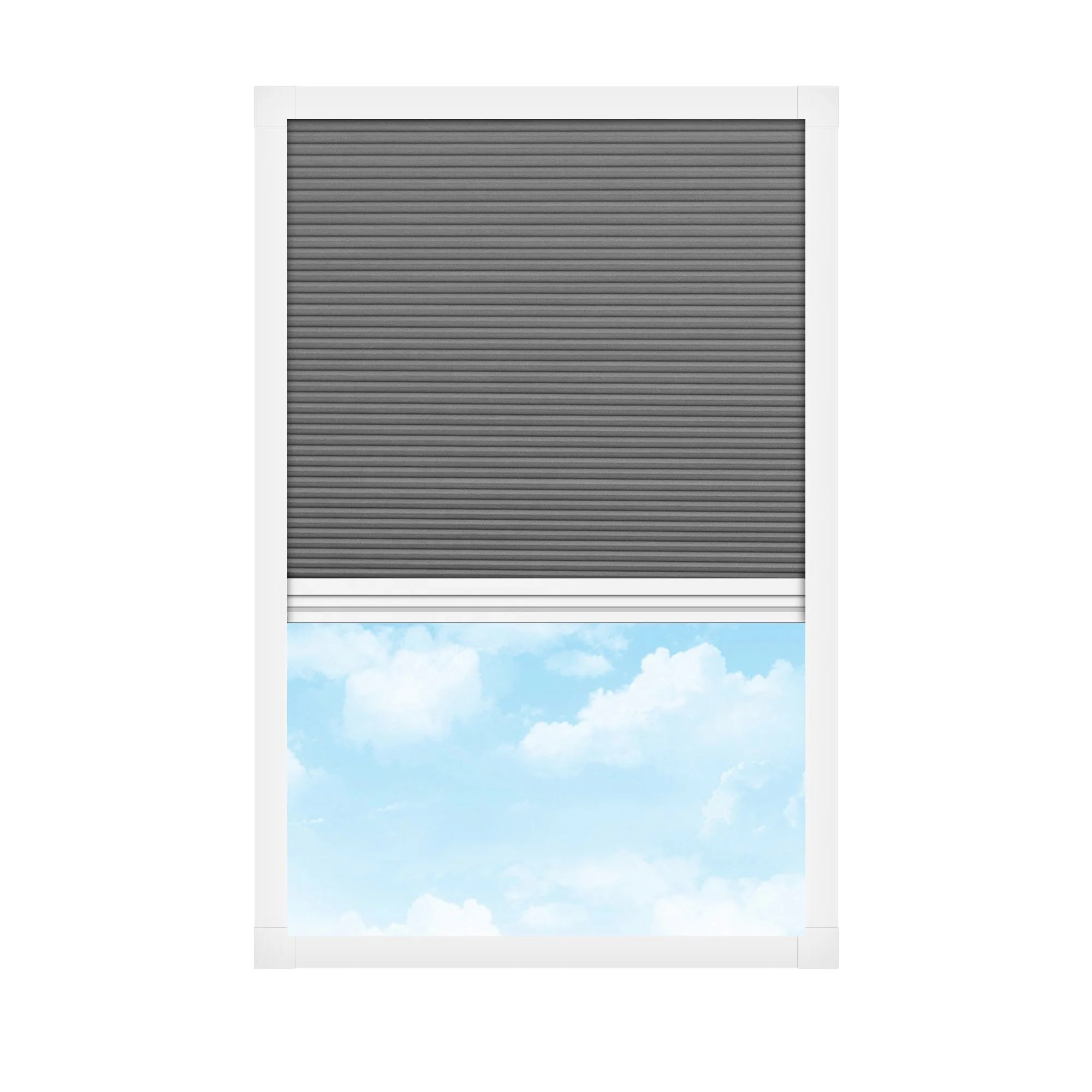 

Modern Windows Blackout Honeycomb Blinds SkylightBlinds Ceiling for Roof Skylight Hot Summer Use No-woven Fabric Indoor Electric