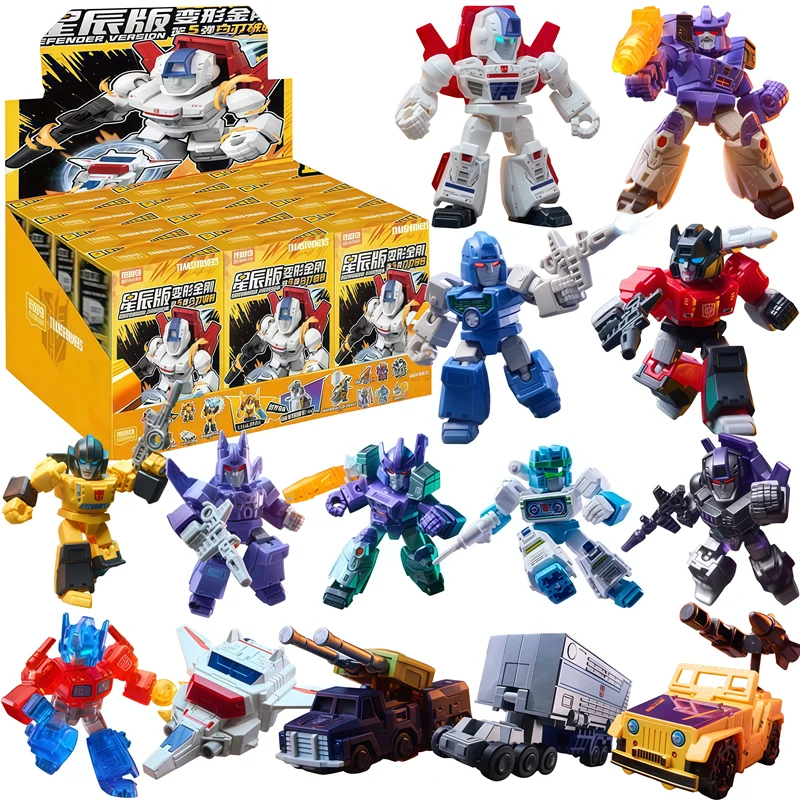 Blokees Transformers Version Galaxie Defender Blocs de Construction Optimus Shockwave Megatron Figurines Robot Jouets Boîte Mystère Cadeaux